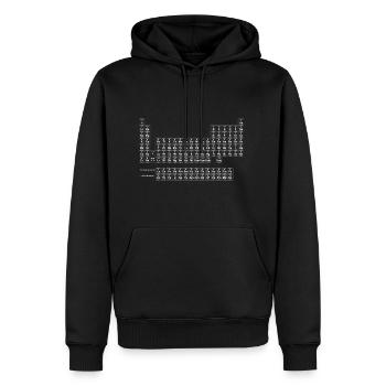 Periodic Table of Elements - Men's Premium Hoodie - black - Front - Nico (187cm) & Julia (174cm)