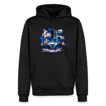 Greece - Men's Premium Hoodie - black - Front - Nico (187cm) & Julia (174cm)