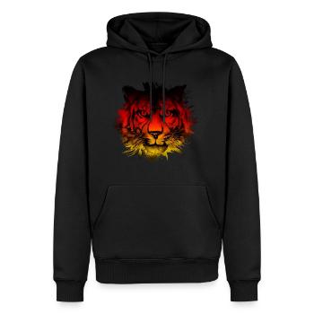 Germany - Men's Premium Hoodie - black - Front - Nico (187cm) & Julia (174cm)