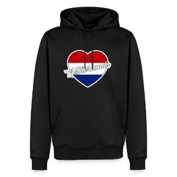 Netherlands - Men's Premium Hoodie - black - Front - Nico (187cm) & Julia (174cm)