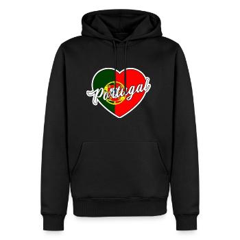 Portugal - Men's Premium Hoodie - black - Front - Nico (187cm) & Julia (174cm)