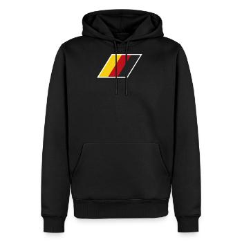 German Motorsport - Men's Premium Hoodie - black - Front - Nico (187cm) & Julia (174cm)