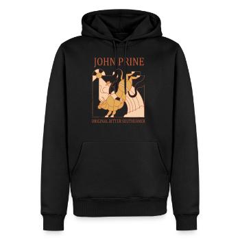 John Prine - Men's Premium Hoodie - black - Front - Nico (187cm) & Julia (174cm)
