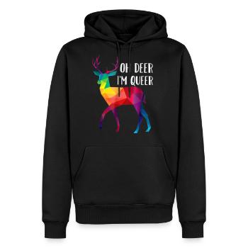 LGBT Queer - Men's Premium Hoodie - black - Front - Nico (187cm) & Julia (174cm)
