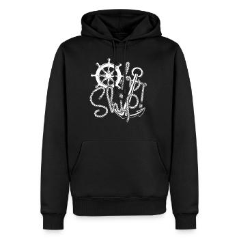 Ship sailing sailboat motor boat - Men's Premium Hoodie - black - Front - Nico (187cm) & Julia (174cm)