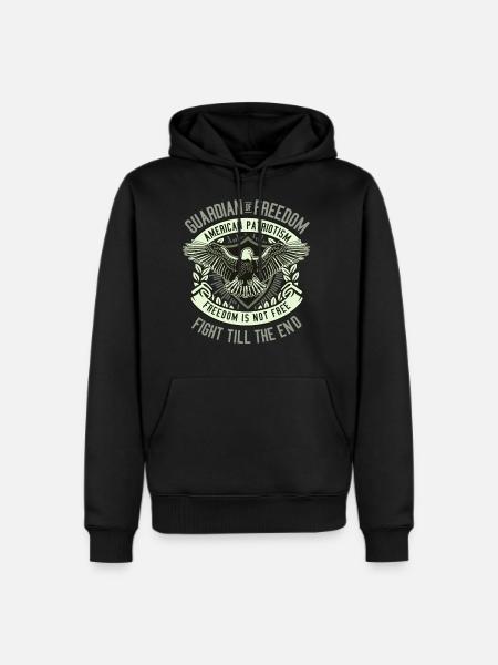Guardian Of Freedom - Men's Premium Hoodie - black