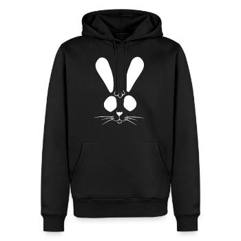 rabbit bunny easter bunny - Men's Premium Hoodie - black - Front - Nico (187cm) & Julia (174cm)