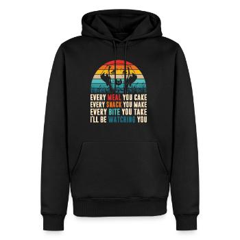 Every meal you cake shirt - Men's Premium Hoodie - black - Front - Nico (187cm) & Julia (174cm)