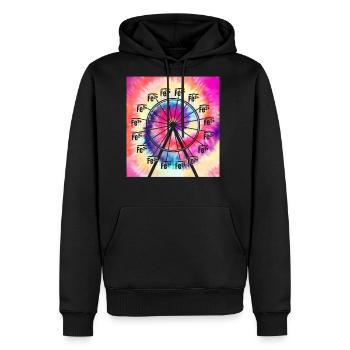 Chemistry Shirt, Ferrous Wheel Ferris Wheel - Men's Premium Hoodie - black - Front - Nico (187cm) & Julia (174cm)