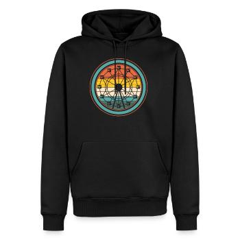 Chemistry Shirt, Ferrous Wheel Ferris Wheel - Men's Premium Hoodie - black - Front - Nico (187cm) & Julia (174cm)