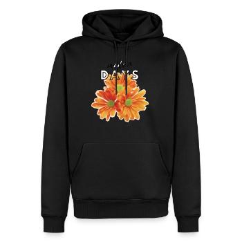 modern nice optimistic days - Men's Premium Hoodie - black - Front - Nico (187cm) & Julia (174cm)