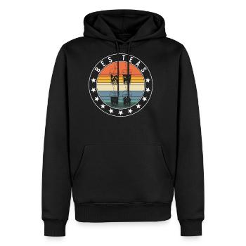 Bes Teas Shirt, Bubble Tea Bubble Milk Tea - Men's Premium Hoodie - black - Front - Nico (187cm) & Julia (174cm)