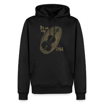 Cello cello player Classical music - Men's Premium Hoodie - black - Front - Nico (187cm) & Julia (174cm)