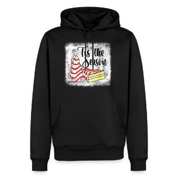 Little Tis The Season Christmas Tree Cakes Debbie - Men's Premium Hoodie - black - Front - Nico (187cm) & Julia (174cm)
