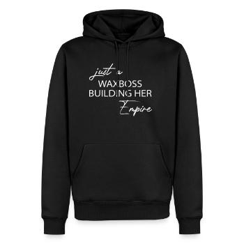 Just A Wax Boss Building Her Empire Specialist Wax - Men's Premium Hoodie - black - Front - Nico (187cm) & Julia (174cm)