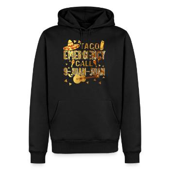 Taco Emergency Call 9 Juan Juan Cinco de Mayo - Men's Premium Hoodie - black - Front - Nico (187cm) & Julia (174cm)