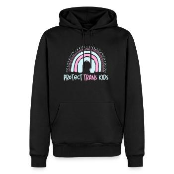 Protect Trans Kidstrans lives matterqueersexuality - Men's Premium Hoodie - black - Front - Nico (187cm) & Julia (174cm)