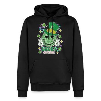 Mr. Lucky Charm - Men's Premium Hoodie - black - Front - Nico (187cm) & Julia (174cm)