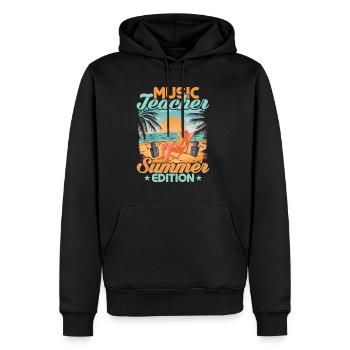 Music Teacher Summer Edition School Music Teacher - Men's Premium Hoodie - black - Front - Nico (187cm) & Julia (174cm)