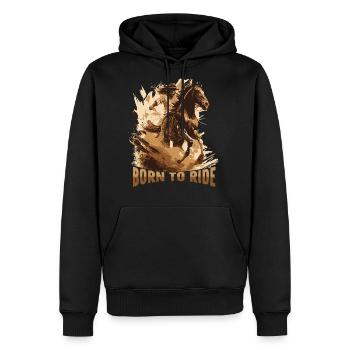 Makes Reining - Men's Premium Hoodie - black - Front - Nico (187cm) & Julia (174cm)
