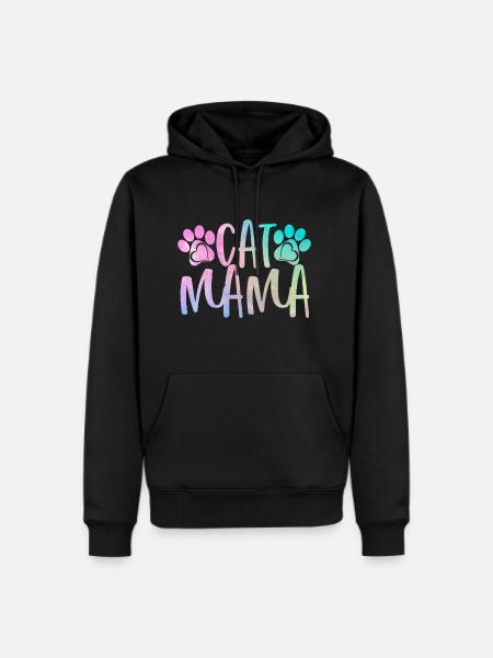 Cat Mama - Men's Premium Hoodie - black
