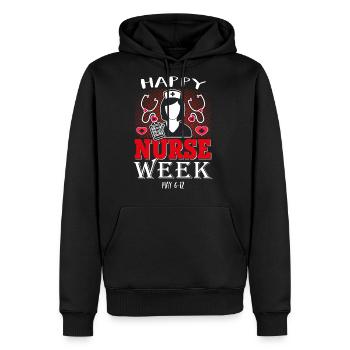 Nurse Appreciation Week - Happy Nurses Week 2023 - Men's Premium Hoodie - black - Front - Nico (187cm) & Julia (174cm)