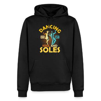 Dancing With My Soul And Soles Tap Dance Tap Dance - Men's Premium Hoodie - black - Front - Nico (187cm) & Julia (174cm)