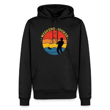 Week-end hooker - Men's Premium Hoodie - black - Front - Nico (187cm) & Julia (174cm)