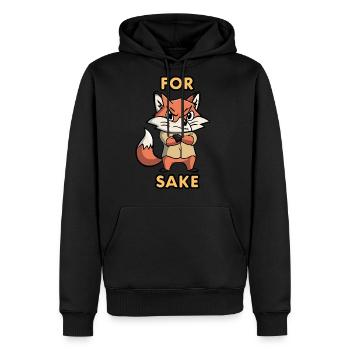 Animal Lover For Sake Play on Words Humorous Stat - Men's Premium Hoodie - black - Front - Nico (187cm) & Julia (174cm)