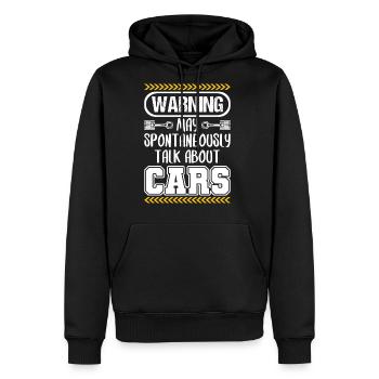 Auto Mechanic Gift Warning May Spontaneously - Men's Premium Hoodie - black - Front - Nico (187cm) & Julia (174cm)