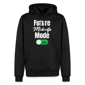 Future Midwife Mode On Pre-med Childbirth - Men's Premium Hoodie - black - Front - Nico (187cm) & Julia (174cm)