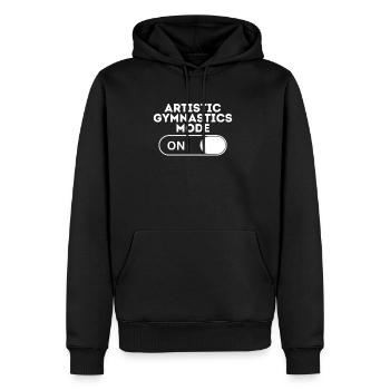 Artistic Gymnastics Mode - Men's Premium Hoodie - black - Front - Nico (187cm) & Julia (174cm)