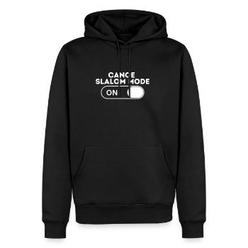 Canoe Slalom Mode - Men's Premium Hoodie - black - Front - Nico (187cm) & Julia (174cm)