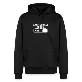 Basketball Mode - Men's Premium Hoodie - black - Front - Nico (187cm) & Julia (174cm)
