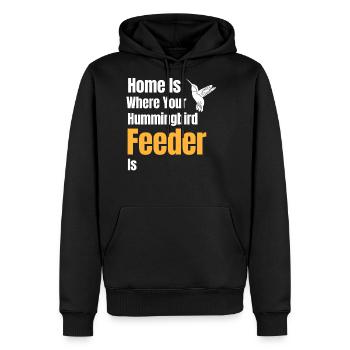 Home Is Where Your Hummingbird Feeder Is Pelican - Men's Premium Hoodie - black - Front - Nico (187cm) & Julia (174cm)