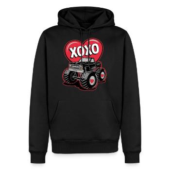 toddler boys valentine - Men's Premium Hoodie - black - Front - Nico (187cm) & Julia (174cm)