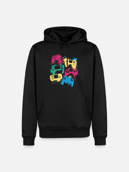 Joysticks - Men's Premium Hoodie - black
