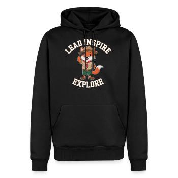 Scout Leader Scouting Camping Adventure - Men's Premium Hoodie - black - Front - Nico (187cm) & Julia (174cm)