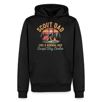 Scout Leader Scouting Camping Adventure - Men's Premium Hoodie - black - Front - Nico (187cm) & Julia (174cm)