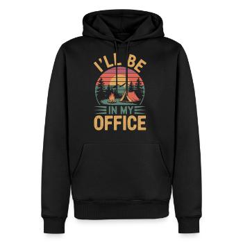 Scout Leader Scouting Camping Adventure - Men's Premium Hoodie - black - Front - Nico (187cm) & Julia (174cm)