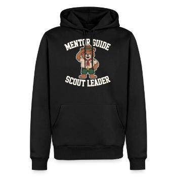 Scout Leader Scouting Camping Adventure - Men's Premium Hoodie - black - Front - Nico (187cm) & Julia (174cm)