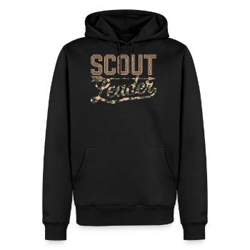 Scout Leader Scouting Camping Adventure - Men's Premium Hoodie - black - Front - Nico (187cm) & Julia (174cm)