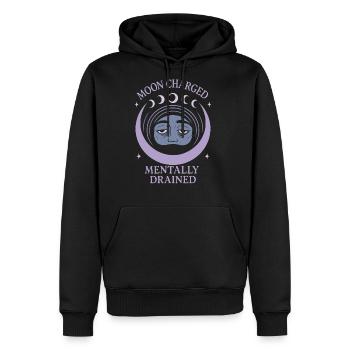 Witchy Book Club Pagan Reader Occult Fiction Coven - Men's Premium Hoodie - black - Front - Nico (187cm) & Julia (174cm)