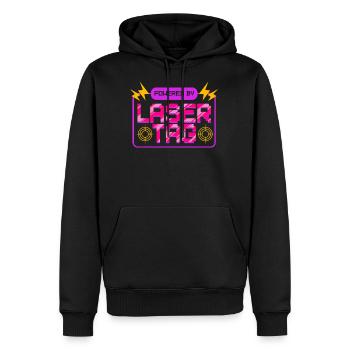 Laser Tag Powered By Laser Tag - Men's Premium Hoodie - black - Front - Nico (187cm) & Julia (174cm)