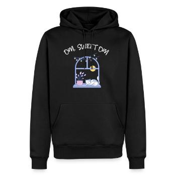 Om, Sweet Om - Men's Premium Hoodie - black - Front - Nico (187cm) & Julia (174cm)