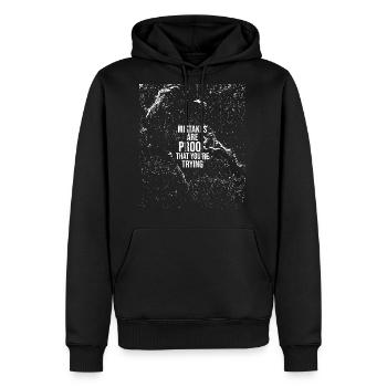 Mistakes Are Proof Youre Trying - Men's Premium Hoodie - black - Front - Nico (187cm) & Julia (174cm)