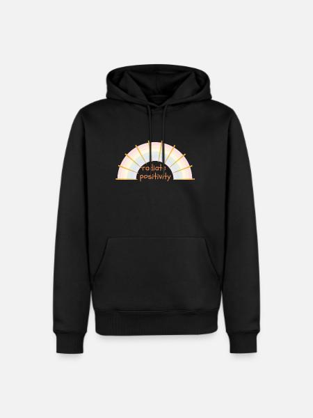 radiate positivity , - Men's Premium Hoodie - black