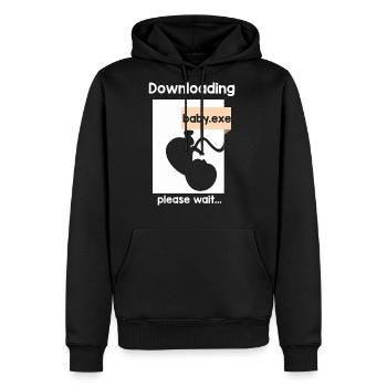 New Baby Loading Computer Science New Dad Mom - Men's Premium Hoodie - black - Front - Nico (187cm) & Julia (174cm)