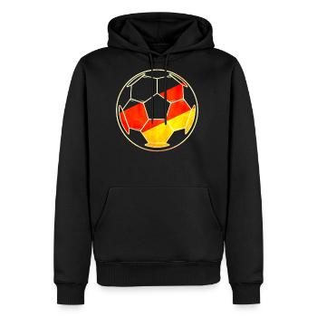 Germany 2022 Football Germany Flag - Men's Premium Hoodie - black - Front - Nico (187cm) & Julia (174cm)