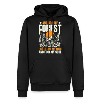 Into The Forest I Go To Lose My Mind And Find My - Men's Premium Hoodie - black - Front - Nico (187cm) & Julia (174cm)